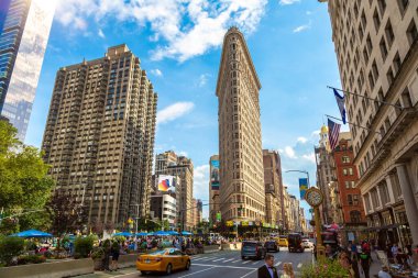 NEW YORK CITY, ABD - 15 Mart 2020: Flatiron Binası New York, ABD