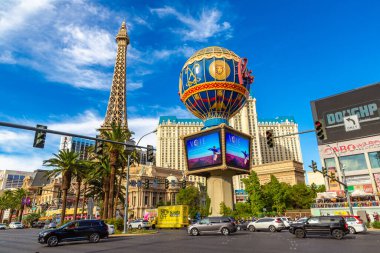 LAS VEGAS, ABD - 29 Mart 2020 Las Vegas Otel ve Kumarhanesi Las Vegas, Nevada, ABD