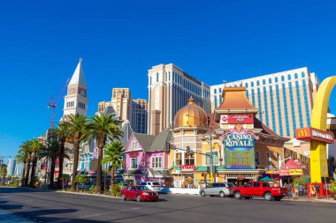 LAS VEGAS, ABD - 29 Mart 2020: Las Vegas, Nevada, ABD 'deki Venedik Otel ve Kumarhanesi