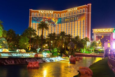 LAS VEGAS, ABD - 29 Mart 2020: Las Vegas 'taki Mirage Otel ve Kumarhanesi