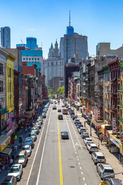 New York City Usa March 2020 Aerial View Chinatown New — Stock Photo, Image