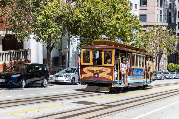 San Francisco Usa Marca 2020 Kolejka Linowa San Francisco Kalifornia — Zdjęcie stockowe