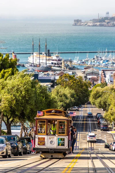 Сан Франциско Сша Марта 2020 Года Трамвай Канатной Дороги Остров — стоковое фото
