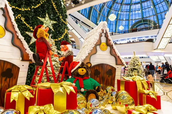 Dubai Verenigde Arabische Emiraten December 2019 Kerstboom Dubai Verenigde Arabische — Stockfoto