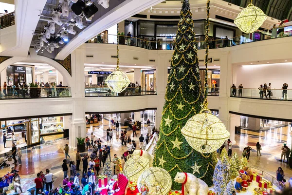 Dubai Förenade Arabemiraten December 2019 Julgran Mall Emirates Dubai Förenade — Stockfoto