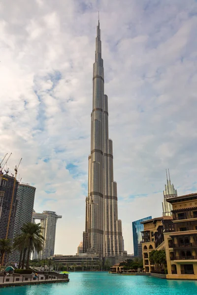 Dubai Émirats Arabes Unis Avril 2020 Tour Burj Khalifa Coucher — Photo