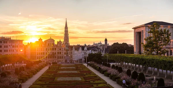 Panoramautsikt Över Stadsbilden Bryssel Vacker Sommardag Belgien — Stockfoto