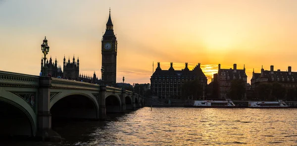 Big Ben Houses Parliament Westminster Bridge Londra Una Bellissima Notte — Foto Stock