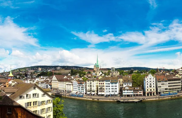 Luftaufnahme Von Zürich Einem Schönen Sommertag Schweiz — Stockfoto
