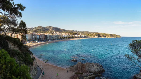 Playas Lloret Mar Hermoso Día Verano Costa Brava Cataluña España — Foto de Stock