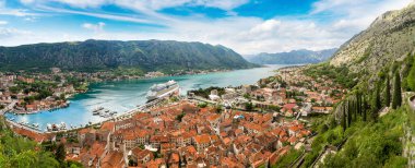 Panorama of Kotor in a beautiful summer day, Montenegro clipart