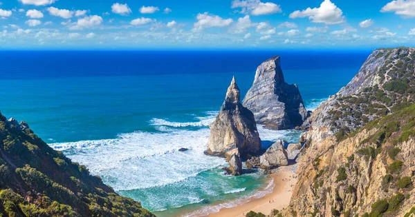 Cabo Roca Klippor Och Stenar Atlanten Kusten Sintra Vacker Sommardag — Stockfoto