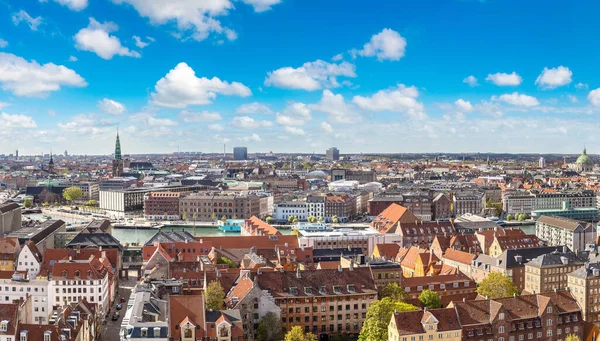 天気の良い日にデンマークのコペンハーゲンの空中風景 — ストック写真