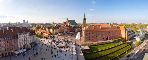 Panoramablick Auf Warschau Einem Sommertag Polen — Stockfoto