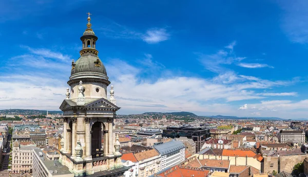 Panoramablick Auf Budapest Und Stephen Basilika Ungarn Einem Schönen Sommertag — Stockfoto