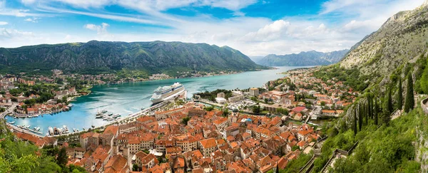 Panorama Kotor Una Bella Giornata Estiva Montenegro — Foto Stock