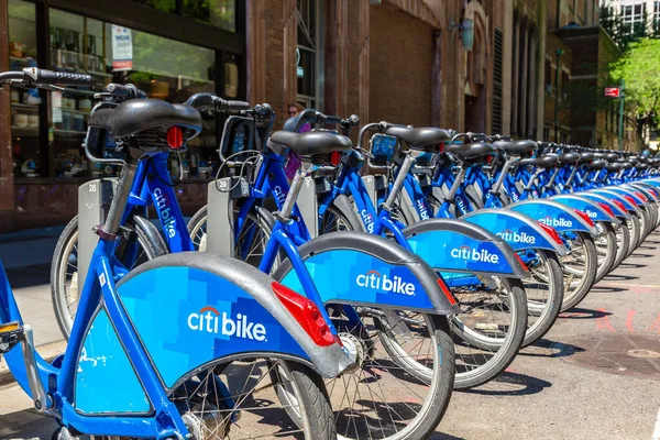 Нью Йорк Сити Сша Марта 2020 Года Citi Bike Аренда — стоковое фото