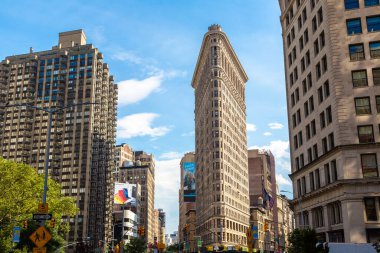 NEW YORK CITY, ABD - 15 Mart 2020: Flatiron Binası New York, ABD
