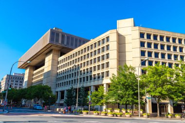 WASHINGTON DC, ABD - 29 Mart 2020: Washington DC 'deki Federal Soruşturma Bürosu, ABD