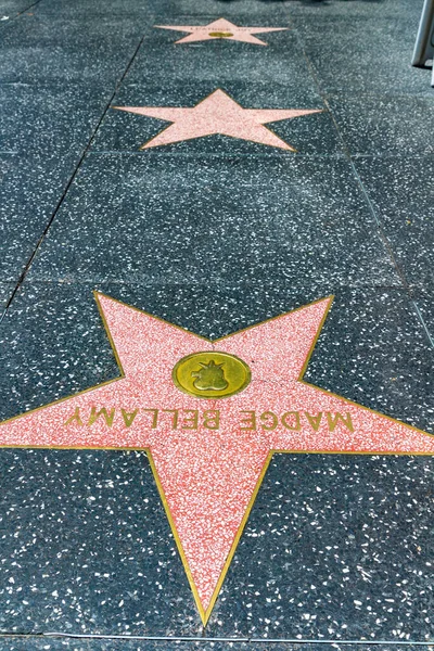 Los Angeles Hollywood Eua Março 2020 Estrela Vazia Calçada Fama — Fotografia de Stock