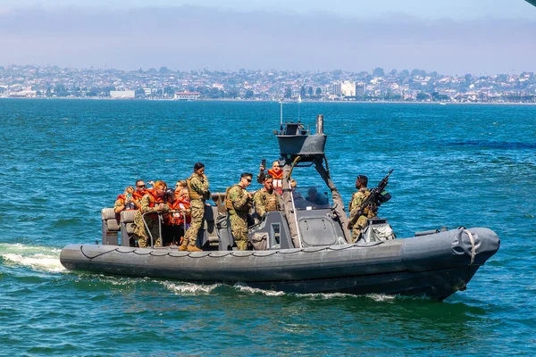 San Diego Usa March 2020 Námořní Hlídková Loď Námořní Základny — Stock fotografie