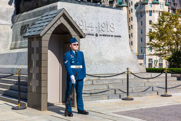 Тава Канада Апреля 2020 Года Гвардейцы Национальный Военный Мемориал Оттаве — стоковое фото