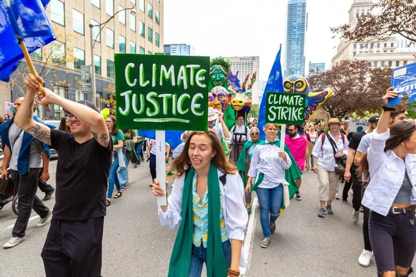 Toronto Canada September 2019 Global Strike Climate March Climate Justice — Stockfoto
