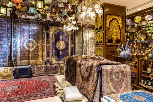 Dubai Uae April 2020 Persian Carpet Shop Souk Madinat Jumeirah — стокове фото