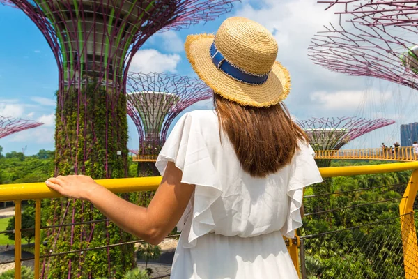 Singapore Haziran 2019 Singapur Körfezi Yakınlarındaki Gardens Taki Skyway Köprüsü — Stok fotoğraf