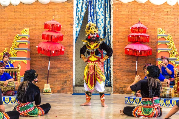 Bali Indonésie Février 2020 Danse Balinaise Traditionnelle Dans Parc Culturel — Photo