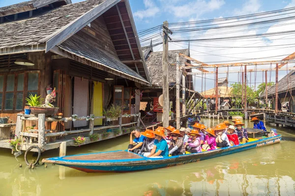 Pattaya Thaïlande Mars 2020 Marché Flottant Pattaya Thaïlande Dans Une — Photo