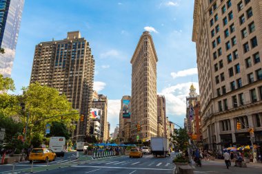 NEW YORK CITY, ABD - 15 Mart 2020: Flatiron Binası New York, ABD