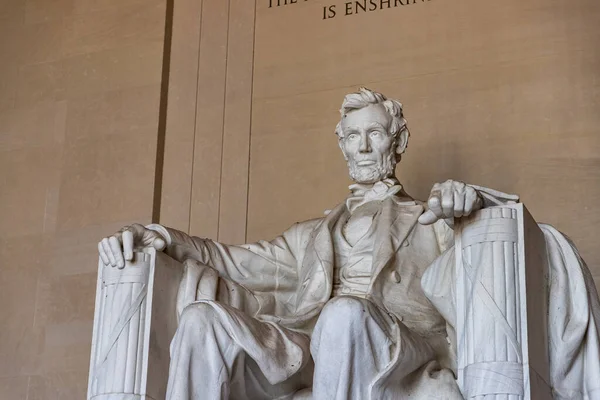 Washington Usa März 2020 Abraham Lincoln Statue Lincoln Memorial Washington — Stockfoto