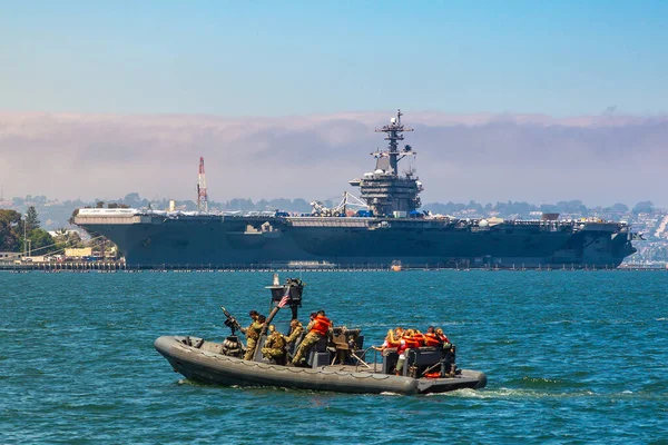 San Diego Usa March 2020 Námořní Hlídková Loď Námořní Základny — Stock fotografie