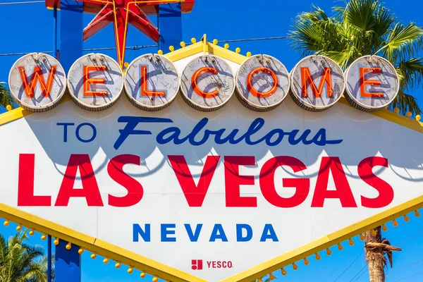 Las Vegas Usa Marca 2020 Witamy Fabulous Znak Las Vegas — Zdjęcie stockowe