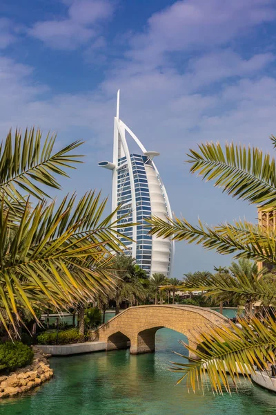 Dubai Emiratos Árabes Unidos Enero 2020 Vista Hotel Burj Arab —  Fotos de Stock