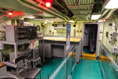 NEW YORK CITY, ABD - 29 Mart 2020: New York Citys Intrepid Sea, Air Space Museum Complex New York, New York, ABD