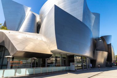 LOS ANGELES, ABD - 29 Mart 2020: Walt Disney Konser Salonu Los Angeles, Kaliforniya, ABD