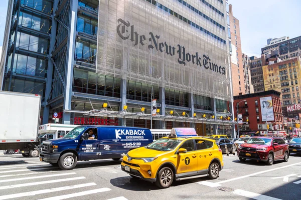 New York City Usa Marzo 2020 New York Times Building — Foto Stock