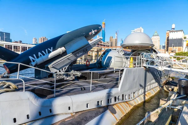 Nova Cidade Iorque Eua Março 2020 Submarino Uss Growler New — Fotografia de Stock