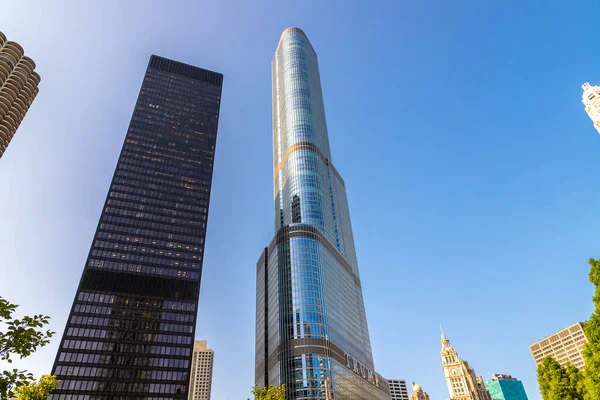 Chicago Maart 2020 Trump Tower Wolkenkrabber Gebouw Chicago Illinois Verenigde — Stockfoto