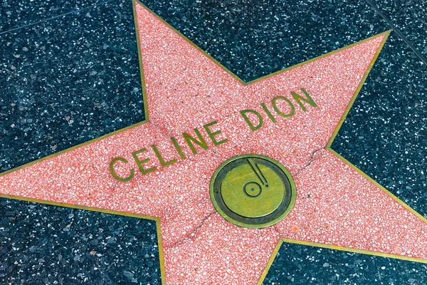 Los Angeles Hollywood Eua Março 2020 Celine Dion Estrela Calçada — Fotografia de Stock