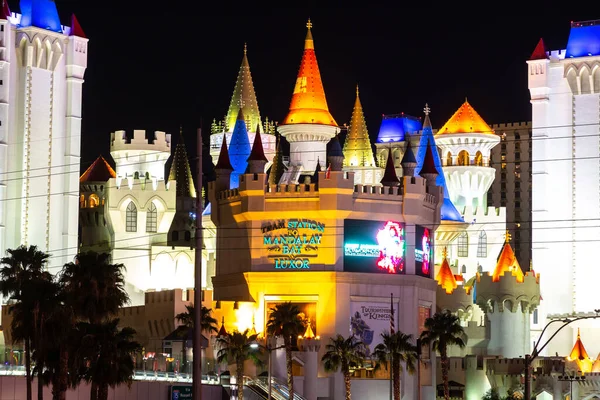 Las Vegas Usa Maart 2020 Excalibur Hotel Casino Nachts Las — Stockfoto