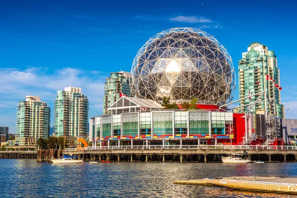 Vancouver Canada April 2020 Science World Telus World Science Sunny — стокове фото