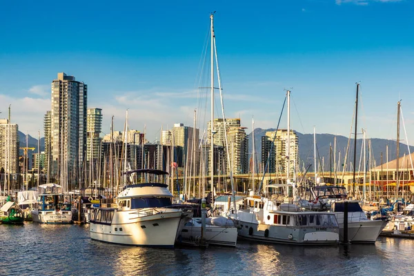 Vancouver Canada April 2020 Landscape False Creek Sunny Day Vancouver — 图库照片