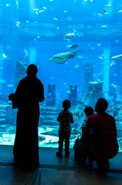 Dubai Uae June 2018 Lost Chambers Large Aquarium Hotel Atlantis — 图库照片
