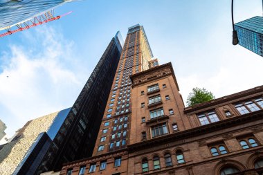 NEW YORK CITY, ABD - 29 Mart 2020: New York 'taki Carnegie Hall Binası, ABD