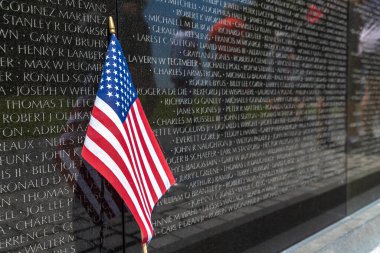 WASHINGTON DC, ABD - 29 Mart 2020: Washington DC 'de Vietnam Gazileri Anıtı, ABD