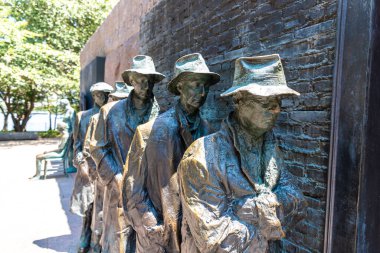 WASHINGTON DC, ABD - 29 Mart 2020: Franklin Delano Roosevelt Memorial, Washington DC, ABD
