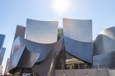 LOS ANGELES, ABD - 29 Mart 2020: Walt Disney Konser Salonu Los Angeles, Kaliforniya, ABD